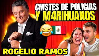 🇪🇸 REACCIÓN a CHISTES DE MARIHU4NOS de ROGELIO RAMOS 😂🇲🇽 morimos de risa [upl. by Forrer]