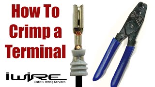 How to Crimp a Terminal [upl. by Kenleigh153]