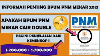 INFORMASI PENTING BPUM PNM MEKAR 2021  APAKAH BPUM CAIR SEBANYAK DUA KALI [upl. by Risteau]