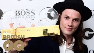 James Bay Accepts his Breakthrough Musician Award  Men of the Year Awards 2015  British GQ [upl. by Atilrac]