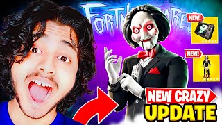 🔴LIVE New FORTNITEMARES Update Fortnite x Jigsaw Billy Skin Mythic amp More [upl. by Yee734]