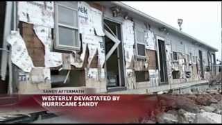 Westerly tries to deal with cleanup after Hurricane Sandy [upl. by Nolrac]