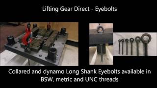 How to use Eye Bolts amp Types available  LGD [upl. by Ellora]