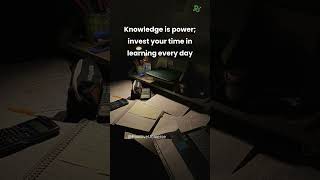 Knowledge is power LifelongLearning MotivationalQuotes InvestInYourself PositiveUniverse [upl. by Ailedamla252]