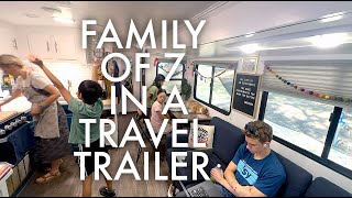 LIVING IN A TRAVEL TRAILER WITH 7 PEOPLE  LIFE UPDATES [upl. by Nuahsyar394]