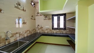 Non Modular Kitchen Design in 2BHK House  816 Size Kitchen  Granite Tabletop with Wall Shelves [upl. by Irrabaj725]