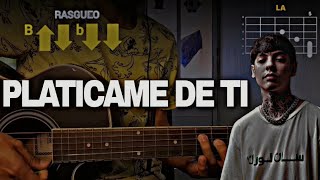 TUTORIALPLATICAME DE TINATANAEL CANOACORDESCOMO TOCAR EN GUITARRAZEUS 20 [upl. by Corette]