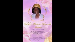 Funeral Service for Eulalee Brown Edwards  Braeton New Testament Church of God  November 9 2024 [upl. by Amein]