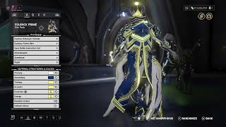 warframe EQUINOX PRIME 1st skin fashionframe with details [upl. by Aitetel]