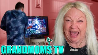 Smashing Angry Grandmoms TV Then Surprising Her With NEW 4K TV [upl. by Nylrebmik]