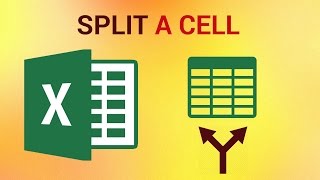 How to Split a Cell in Excel 2016 [upl. by Oberg]