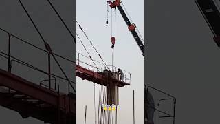 Tower Crane Load Fixing Back end construction towercrane shorts [upl. by Vitus]