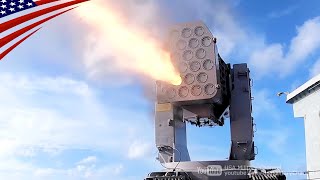 US Navy Ship SelfDefense System in Action  Launches RAM Phalanx and Chaff [upl. by Cath]