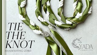 DIY TIE THE KNOT CORD  HANDFASTING CORD FOR WEDDING [upl. by Eimac25]