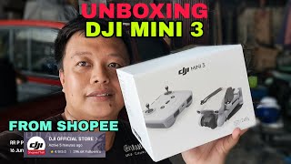 Unboxing DJI Mini 3 from Shopee  DJI Official Store  Spaylater Installment 0 Interest [upl. by Ycnalc]