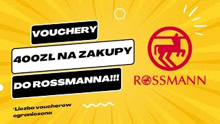 Jak dostać KOD RABATOWY na 400zł do Rossmann ZA DARMO 🤑 DZIAŁA 2024 ✅ [upl. by Ruhnke629]