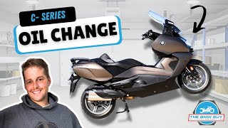 BMW C650GT Oil Change [upl. by Azrim]