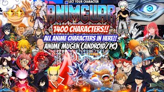 ANIME MUGEN V13  1400 CHARACTERS NEW 2024 ANDROIDPC [upl. by Vinay]