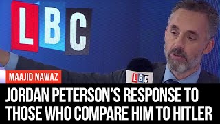 Jordan Peterson’s Savage Response To Those Who Compare Him To Hitler  LBC [upl. by Annatsirhc]