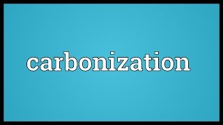 Carbonization Meaning [upl. by Cherri]