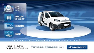 TOYOTA Proace City refrigerated van [upl. by Yaniv]