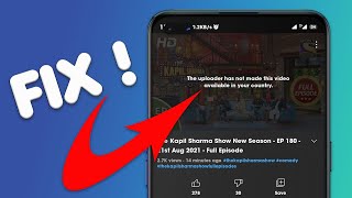 Fix The Uploader Has Not Made This Video Available in Your Country  DLS Tech [upl. by Edlyn287]