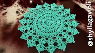 Come fare Centrino Bella Rotondo alluncinetto molto facile passo a passo tutorial crochet doily [upl. by Nirrak]