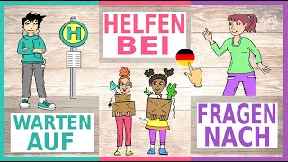 Deutsch lernen Verben mit Präpositionen  Deutschkurs A2  B1  German lesson verbs amp prepositions [upl. by Jochebed205]