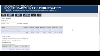 NMOPS Temporary Special Fuel Permit Tutorial Video  English [upl. by Ominorej]