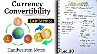 Currency Convertibility Part4  ECONOMICS  Lec110  Handwritten notes  An Aspirant [upl. by Akilaz]