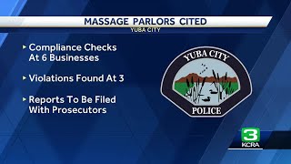 Yuba City massage parlors lose operating license for offering sexual acts in exchange for money [upl. by Ahsert]