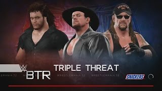 WWE 2K17 Mirror Match Undertaker 1991 vs Undetaker vs Biker Taker 2000 [upl. by Randolph]