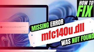 2024 How To Fix MFC140udll Missing Error ✅Not found error💻 Windows 10117 💻 3264bit [upl. by Ahsemot]