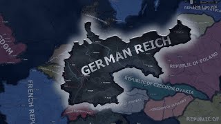 What if Germany was the German Empire border in ww2  Hoi4 Timelapse [upl. by Veedis]