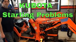 Kubota Starting Problems [upl. by Yenahteb]