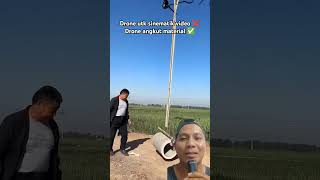 Pakai drone untuk angkut material buis beton short droneangkutmaterial [upl. by Publus]