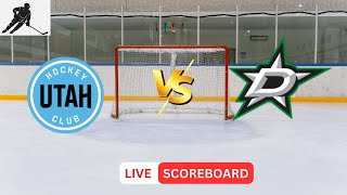 Dallas Stars VS Utah Hockey Club  NHL Live Scoreboard [upl. by Aniloj]