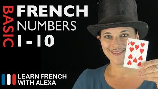 Learn French  How to count from 1 to 10 in French Numbers [upl. by Ahsinna472]