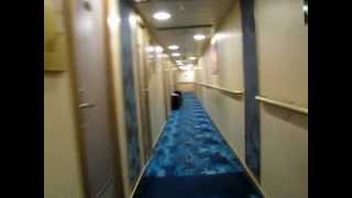 quotZuiderdamquot cruise ship hallway walk [upl. by Caryl]