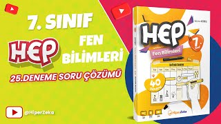 7Sınıf Fen Bilimleri Hep Deneme  25Deneme Soru Çözümü [upl. by Rempe]