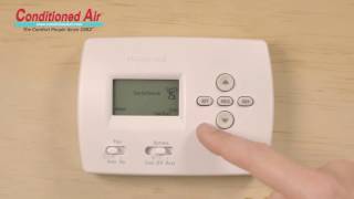 Conditioned Air Honeywell Pro 4000 Thermostat How To [upl. by Roanna]