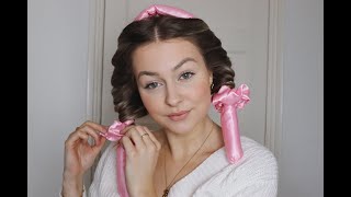 Satin Beauty Collection  Heatless Curls HOW TO [upl. by Christabel]