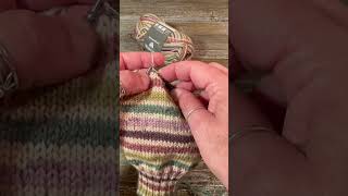 Sock knitting with Patons Kroy sock yarn 🧶 🩷 sockknitting knitlife [upl. by Aliban]