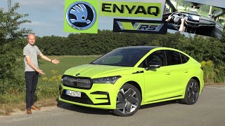 Das neue Skoda Enyaq Coupe RS iV im Test  Wenn MEB dann so Review Kaufberatung  AWD 299 PS [upl. by Adnot]