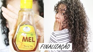 FINALIZAÇÃO COM MEL PARA CABELOS CACHEADOS [upl. by Nerual907]