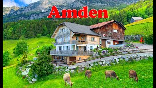 Village Amden Switzerland  A great walk with lake view in Swiss Alps [upl. by Brenton771]