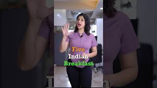 5 Indian breakfast for weight loss journey 👍 fit health weightloss fitness [upl. by Jerrie]