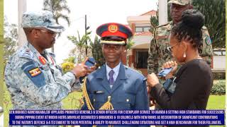 GenMuhoozi KainerugabaCDFdecorates 5 Brigadiers amp 8 Colonels with new ranks during pipping Event [upl. by Ricardama]