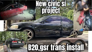 New civic si project import face off car meet [upl. by Eseerehc959]