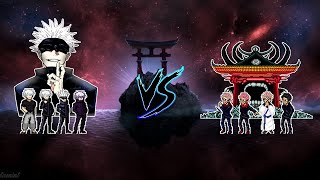 Gojo Variants VS Sukuna Variants  MUGEN 11 [upl. by Hawley408]